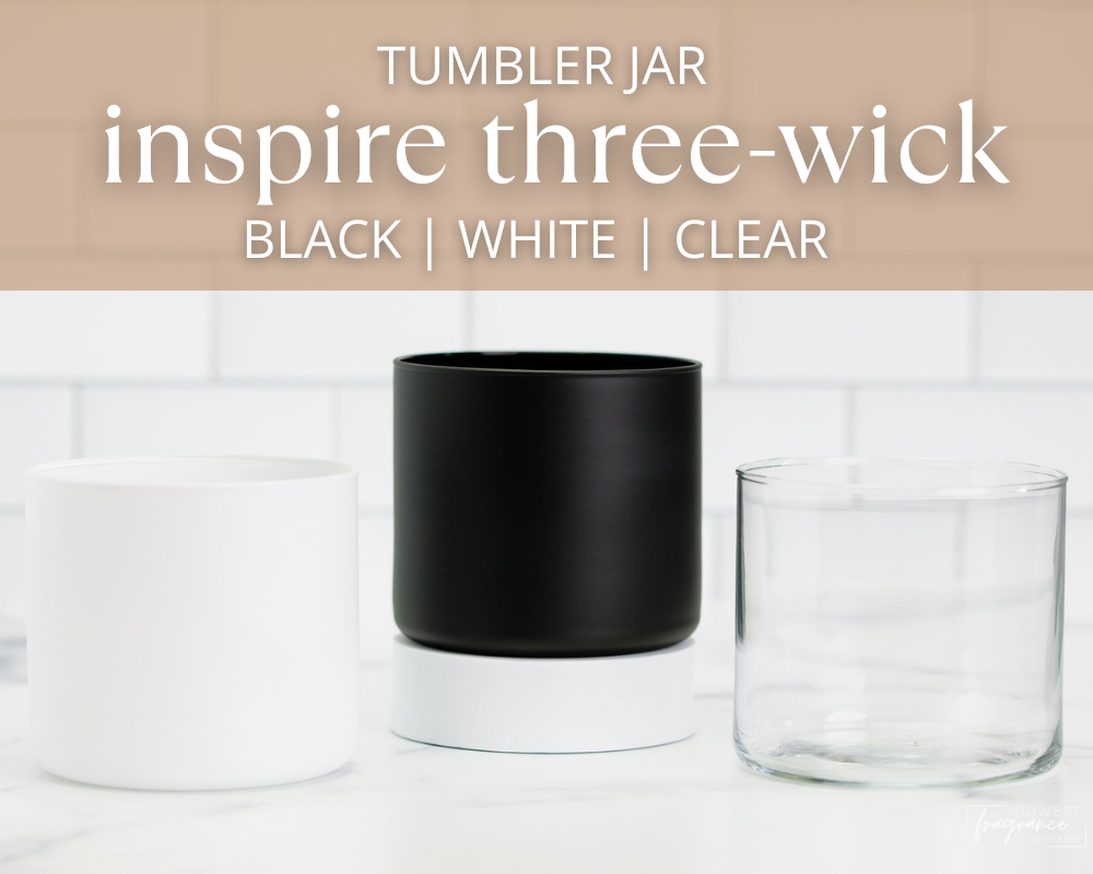 Inspire Candle Vessel | 3-Wick Tumbler Jar