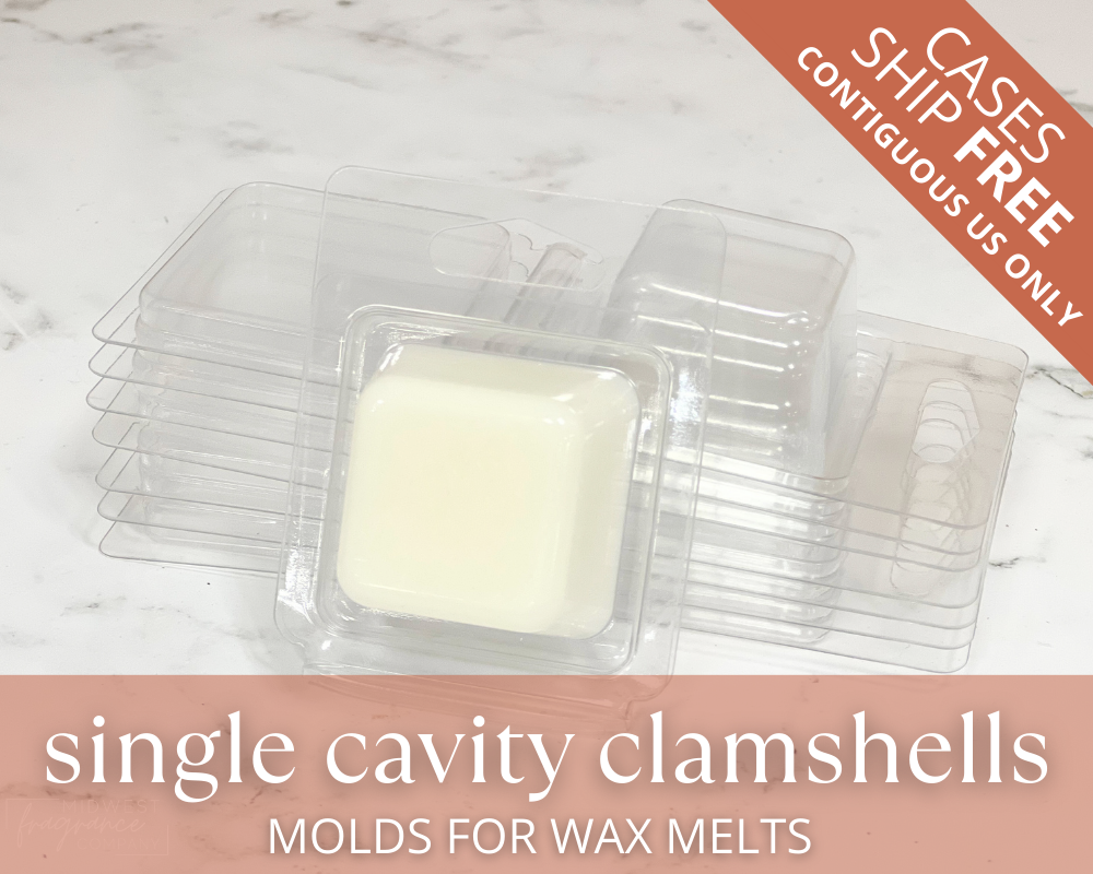 Single Cavity Clamshell Molds | For Wax Melts