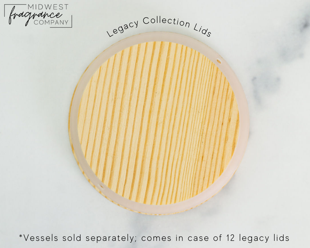 Legacy Candle Lids | Natural Pine Wood