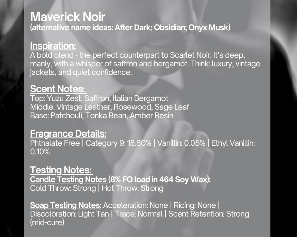 Maverick Noir - Fragrance Oil – Midwest Fragrance Company