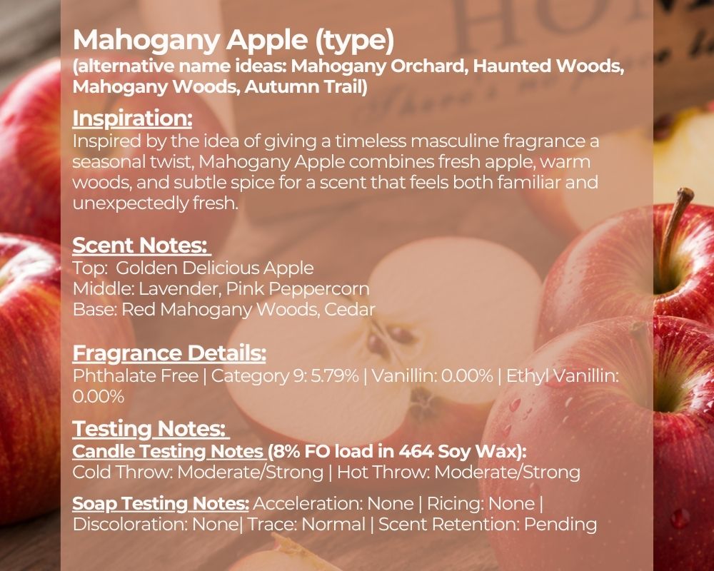 Mahogany Apple (type) - Fragrance Oil