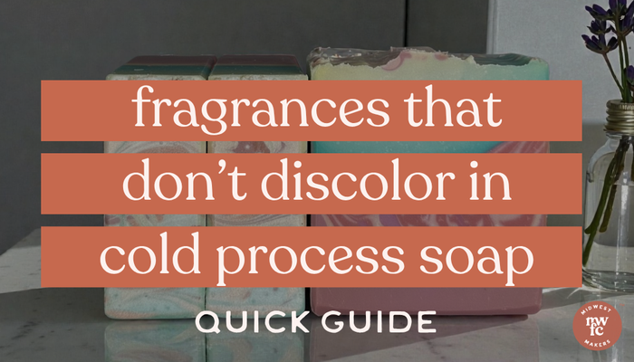 fragrances that don't discolor in cold process soap