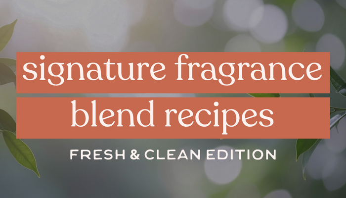 Signature Fragrance Blend Recipes | Fresh & Clean Edition