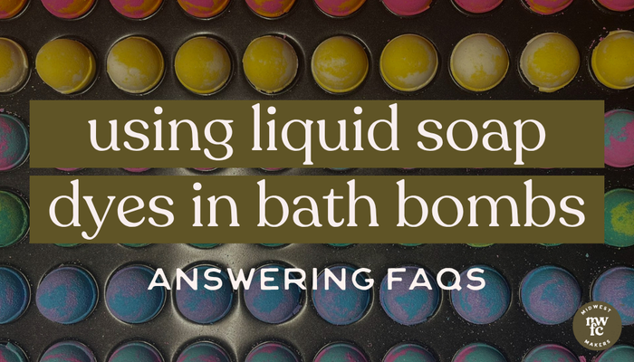 Answering FAQ: Can I use these Liquid Soap Dyes in bath bombs?