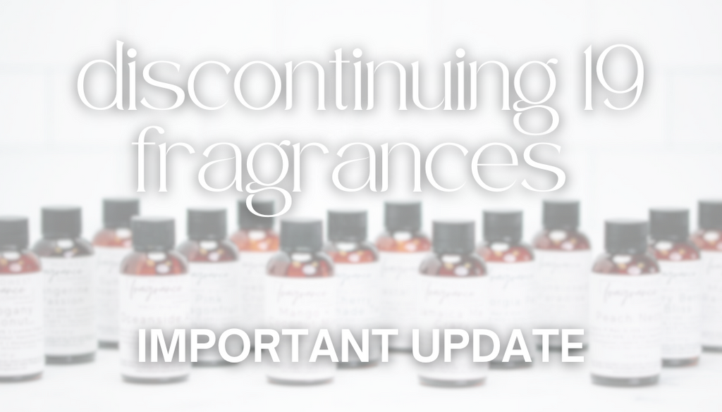 Fragrance bottles discontinued updates