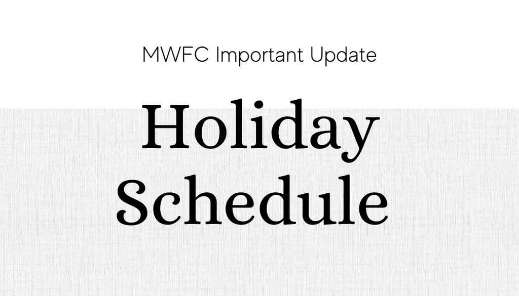 Holiday Schedule of Events