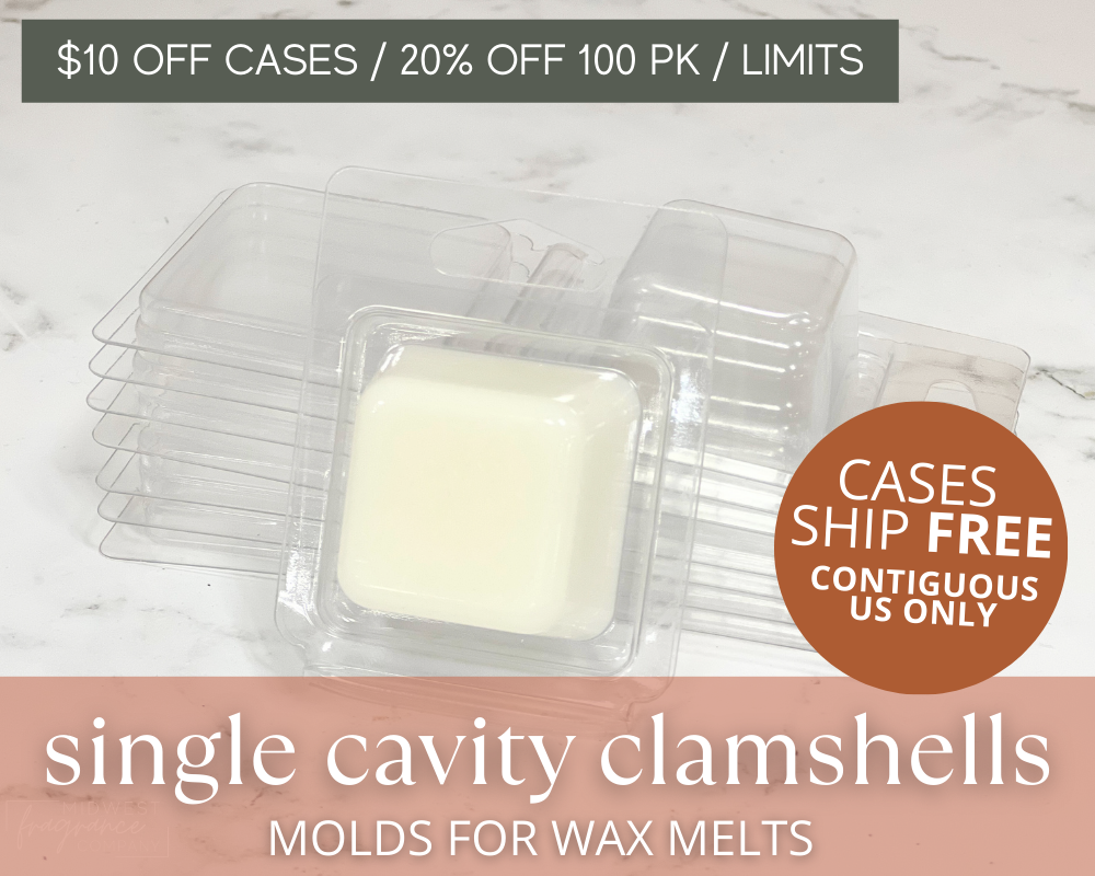 Single Cavity Clamshell Molds | For Wax Melts