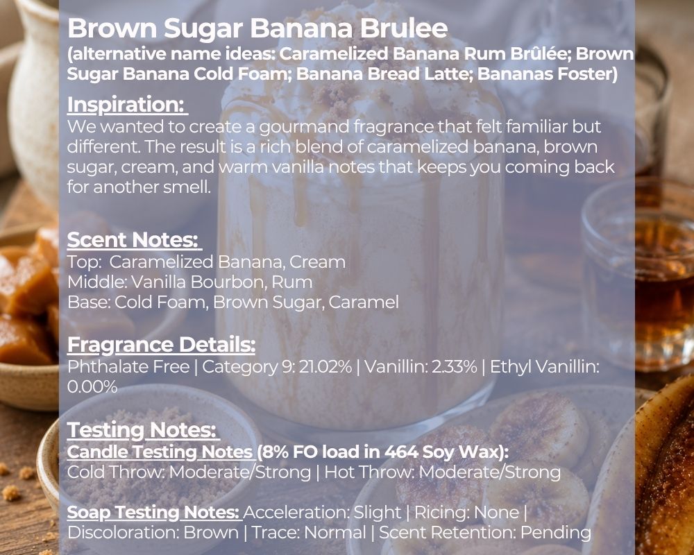 Brown Sugar Banana Brulee - Fragrance Oil