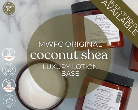CAC Base Lotion 2個ココナッツ1個 Coconut Shea Lotion Base | Luxury Formula – Midwest Fragrance Company