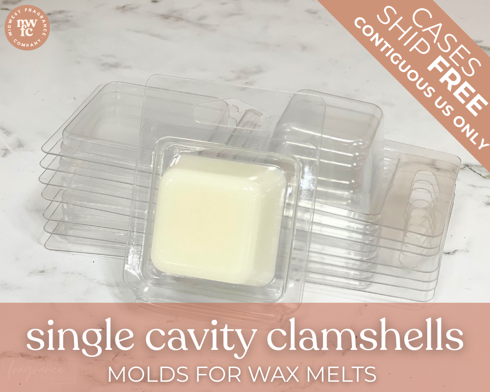 Single Cavity Clamshell Molds | For Wax Melts