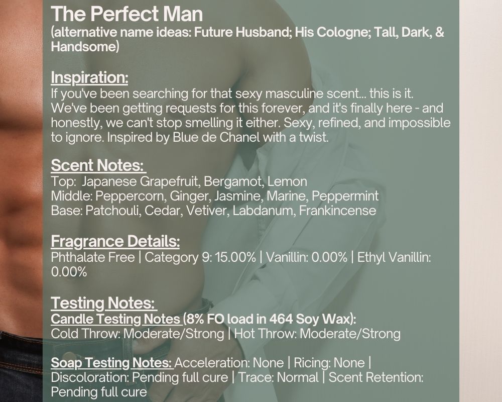 The Perfect Man - Fragrance Oil