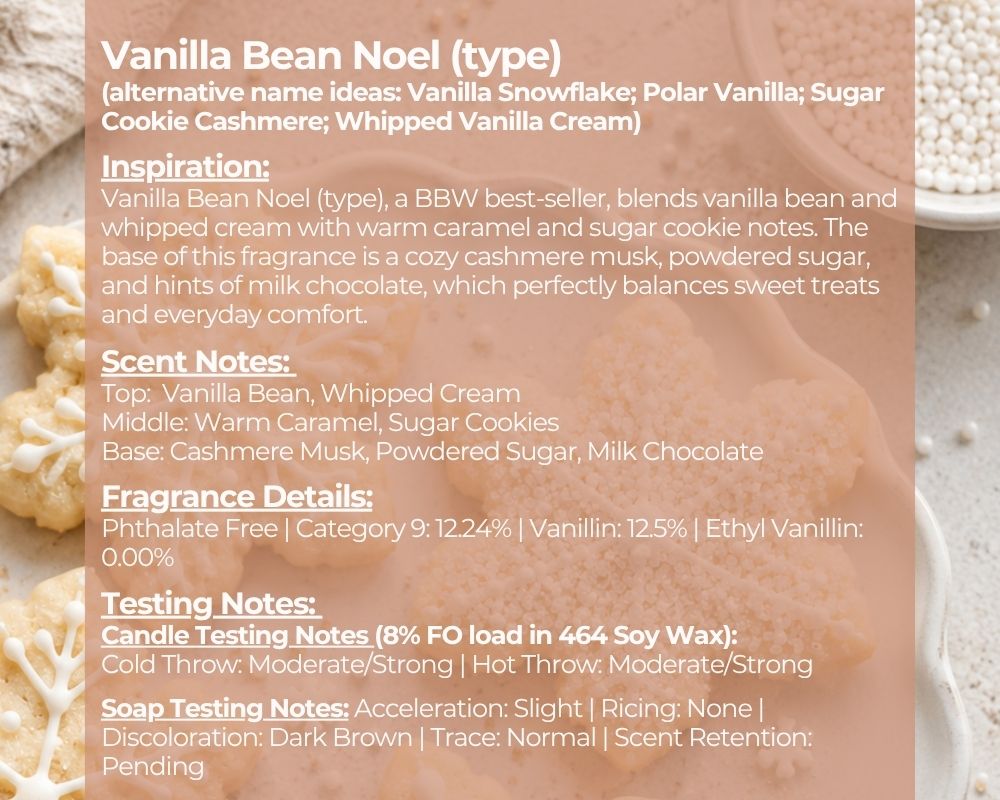 Vanilla Bean Noel (type) - Fragrance Oil