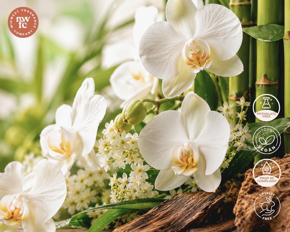 White Orchid + Teakwood <br><br> [Previously known as Bamboo + Teakwood] - Fragrance Oil