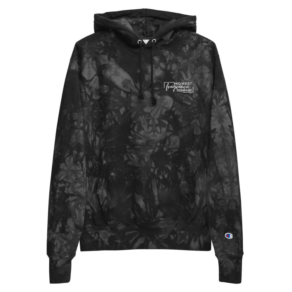 Tie-Dye Champion Hoodie with Embroidered MWFC Logo